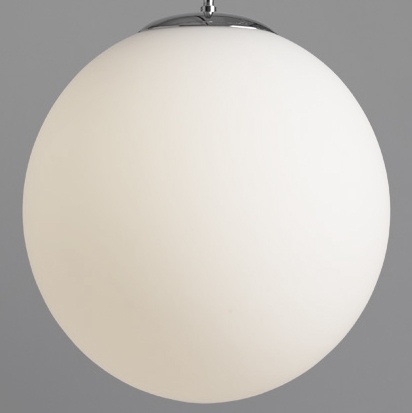 Подвесной светильник шар белый диаметр 30 см.