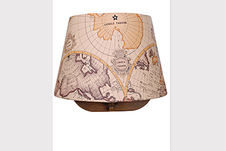 : Бра с абажуром-картой на одну лампу Mappa 1