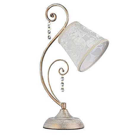 Classic Lorette 1: Настольная лампа (цвет белый с золотом)