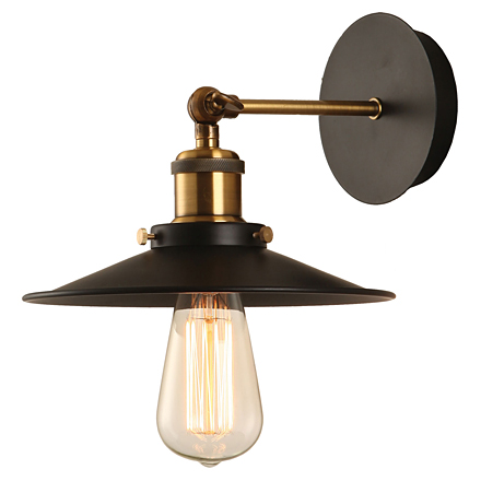 New york 1: Настенный светильник в стиле лофт (цвет черный, бронзовый)
