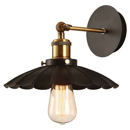 New york 1: Настенный светильник (цвет черный, бронзовый)