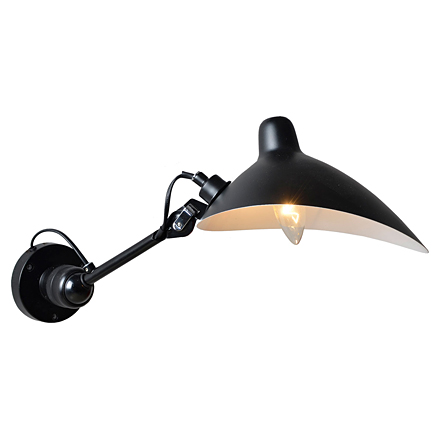 Fairbanks 1: Настенный светильник в стиле лофт (цвет черный)