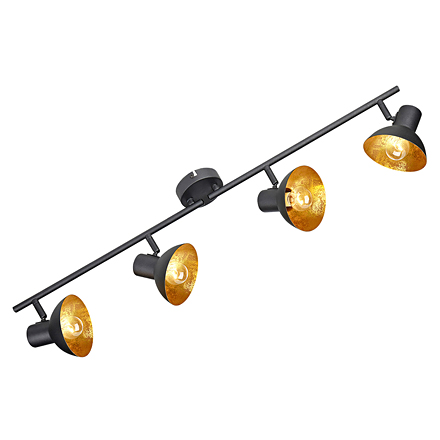 Светильник настенно-потолочный в стиле лофт (цвет черный, оранжевый)