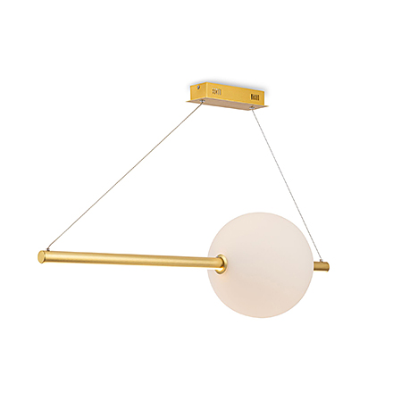 Modern Freccia Led: Подвесной светильник (золото, бежевый)
