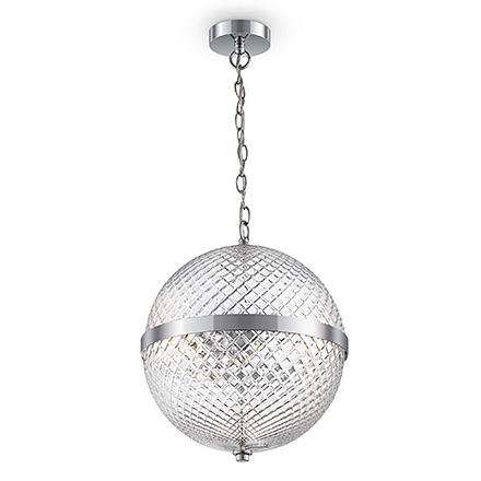 Neoclassic Yonkers 2: Подвесной светильник сфера (хром, прозрачный)