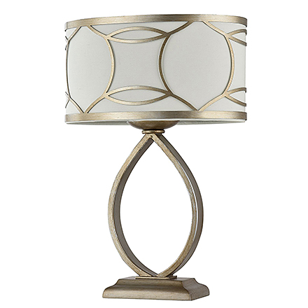 House Fibi 1: Лампа на тумбочку в стиле ар-деко (золото и кремовый)