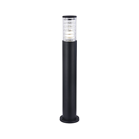 Современный уличный светильник-фонарь столб (цвет черный)