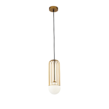 Pendant Telford 1: Подвесной светильник в современном стиле Д=12 см. (золото)