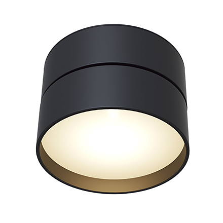 Накладной потолочный светодиодный светильник (черный)