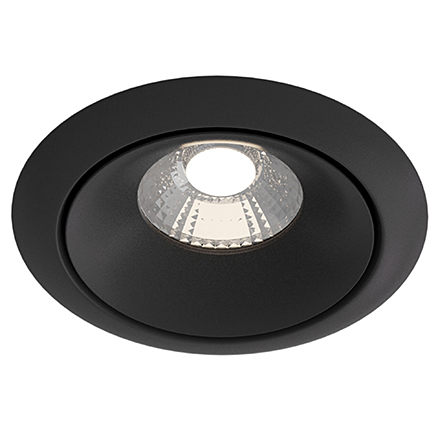 Yin LED: Встраиваемый светодиодный светильник (черный)