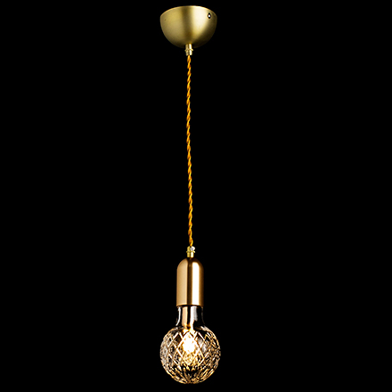 Подвесной светильник в виде лампы с рифленым стеклом