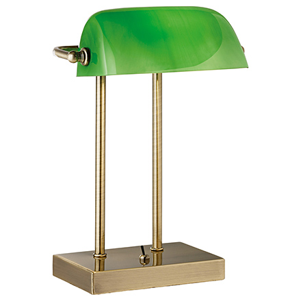 Лампа для письменного стола (зеленый плафон)