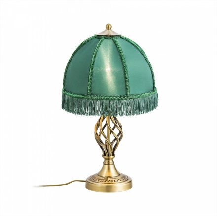 Лампа-ночник с зеленным абажуром