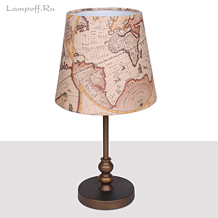 : Настольная лампа с абажуром-картой Mappa 1