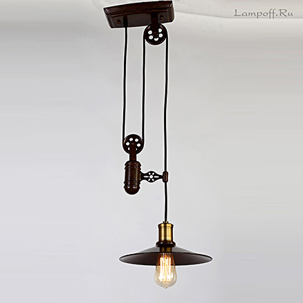 : Подвесной светильник с противовесом Winch 1 (лофт)