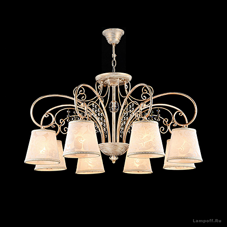 Потолочный светильник цвет белый с золотом / FR2406-PL-08-WG