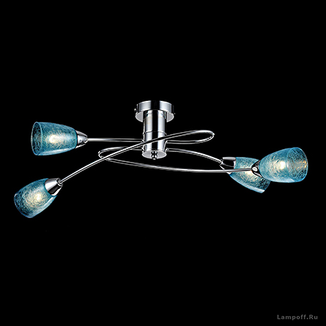 Потолочный светильник на 4 лампы / FR5103-CL-04-BL
