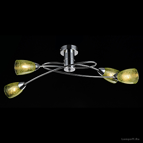 Потолочный светильник на 4 лампы / FR5103-CL-04-GN