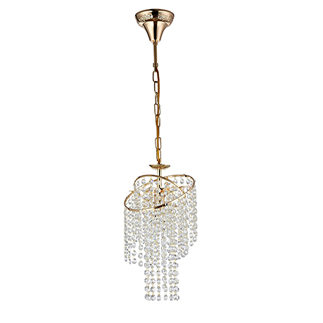 Crystal Picolla 1: Подвесной светильник из хрусталя (цвет золото)