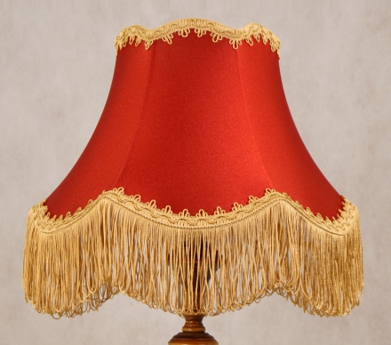 Настольная лампа цвет коричневый и бордовый / LN14-TR02-BO