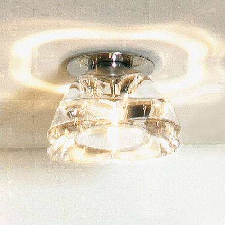 Встраиваемый светильник (цвет хром, белый)