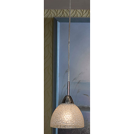 Zungoli 1: Подвесной светильник (цвет хром, белый)