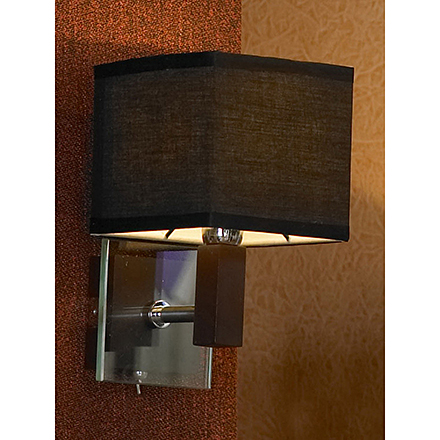 Montone 1: Настенный светильник (цвет хром, венге, черный)