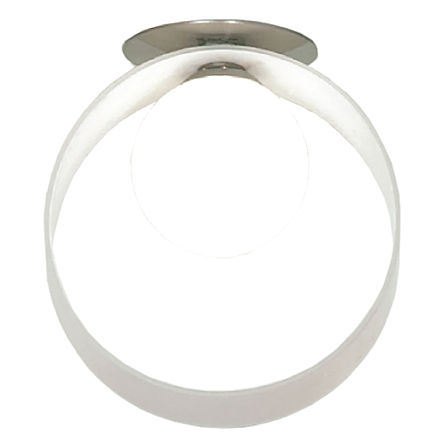 Встраиваемый светильник (цвет никель, белый)