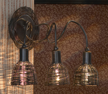 Настенный светильник в стиле лофт (цвет коричневый, медный)