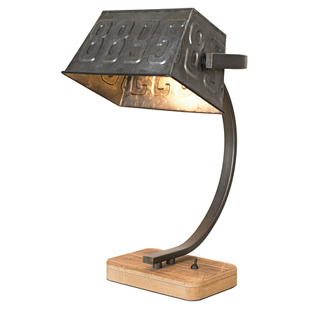 Настольная лампа в стиле лофт (цвет коричневый)