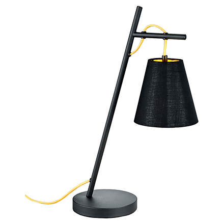 Yukon 1: Настольная лампа в стиле лофт (цвет черный)