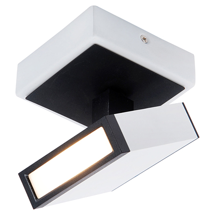 Светильник настенно-потолочный в стиле лофт (цвет белый, черный)