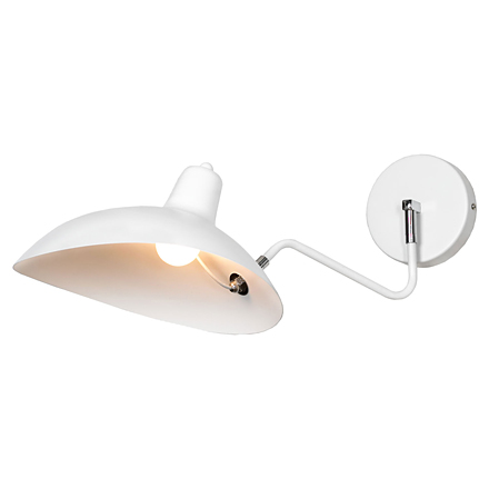 Настенный светильник в стиле лофт (цвет белый)