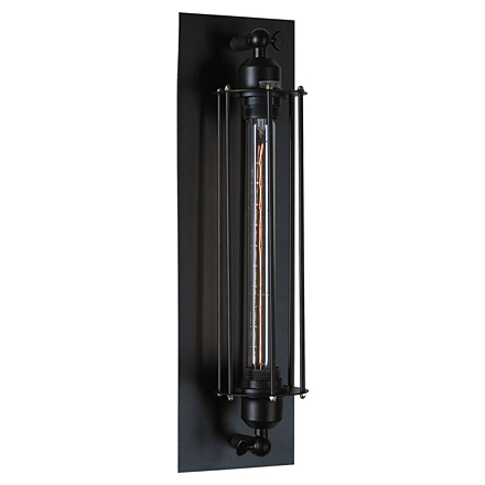 Irondequoit 1: Настенный светильник в стиле лофт (цвет черный)