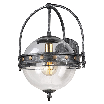 Настенный светильник в стиле лофт (цвет серый, черный, прозрачный)