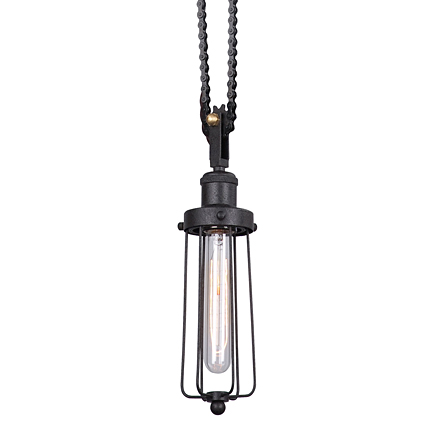 Merrick 1: Подвесной светильник в стиле лофт (цвет черный)