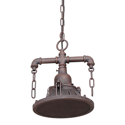 Troy 1: Подвесной светильник в стиле лофт (цвет коричневый)
