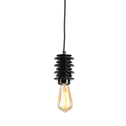 Kingston 1: Подвесная лампа лофт (черная)