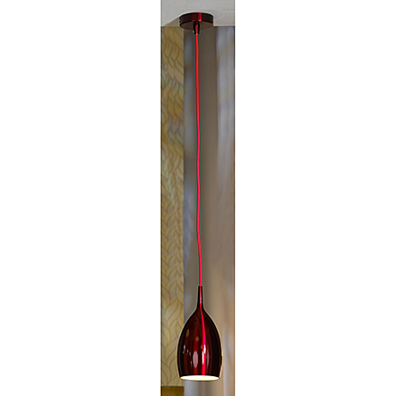 Collina 1: Подвесной светильник красного цвета (модерн)