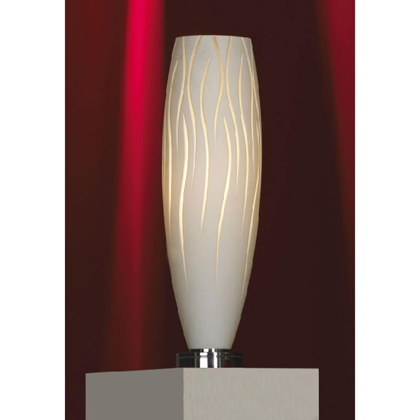 Настольная лампа (цвет хром, белый)
