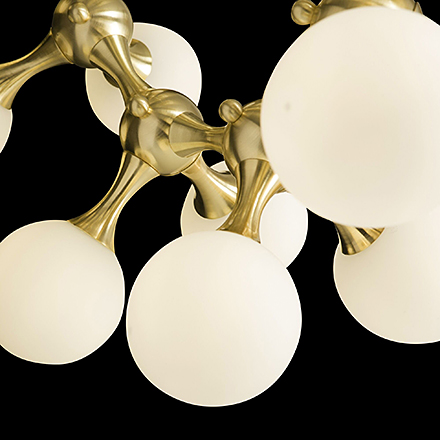 Подвесной светильник цвет золото/белый / MOD021PL-18G