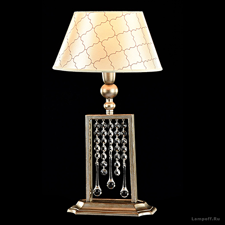 Настольная лампа цвет серебро антик / H018-TL-01-NG