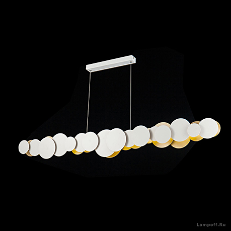 Подвесной светильник цвет белый с золотом / MOD003PL-L54WG