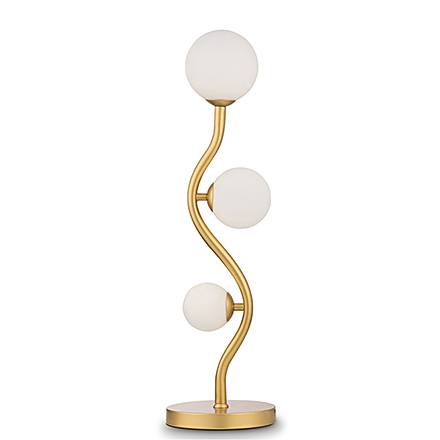 Прикроватная лампа с шарами (золото, белый)