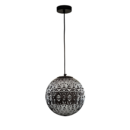 Подвесной светильник шар (цвет черный, дымчатый)