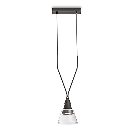 Pendant Hilo 1: Подвесной светильник (цвет черный, прозрачный)
