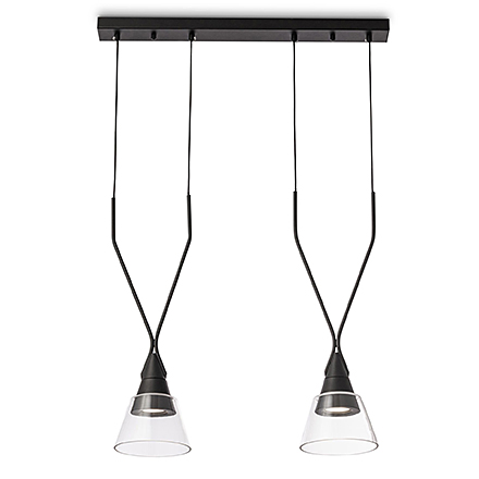 Pendant Hilo 2: Подвесной светильник (цвет черный, прозрачный)