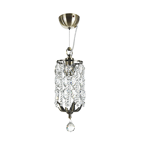 Diamant Crystal Ronta 1: Подвесной светильник из хрусталя (бронза)