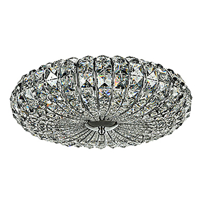 Diamant Crystal Broche 4: Хрустальная люстра в форме тора, диаметр 40 см. (серебро)
