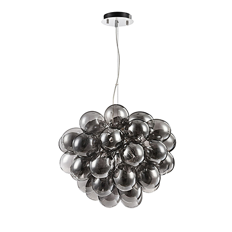Подвесной светильник с шариками гроздью (никель)